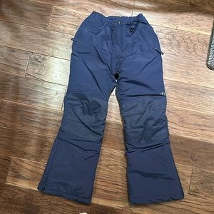 Ski snow pants waterproof boys (or girls) navy blue size 10